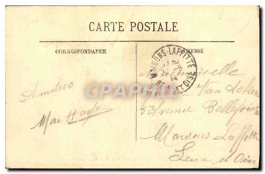 Versailles — Le Grand Trianon — Le Cabinet de Travail de Napoléon Ier — LL. n°190 — Verso