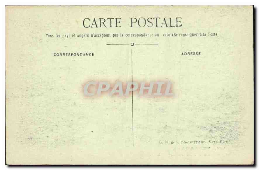 CPA Versailles La Salle du Jeu de Paume  — Verso