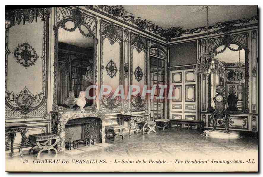 CPA Chateau de Versailles Le Salon de la Pendule 