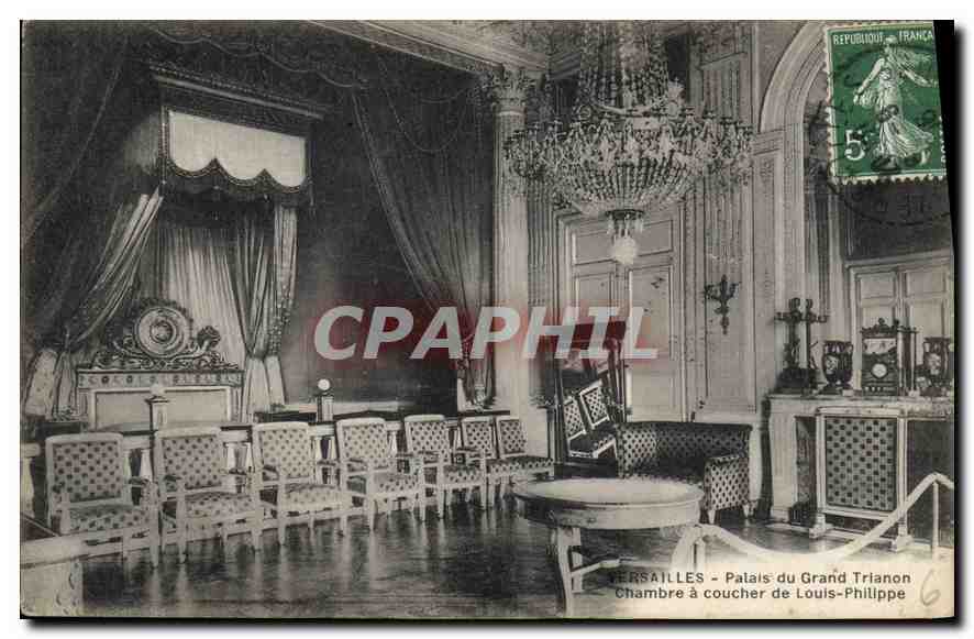 CPA Versailles Palais du Grand Trianon Chambre a coucher de Louis Philippe 
