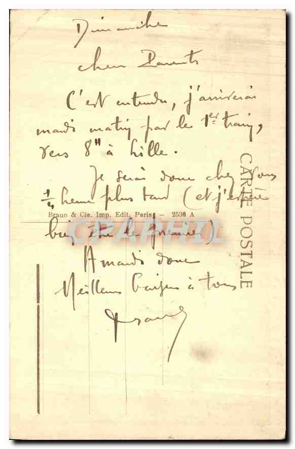 CPA Chateau de Versailles Salon de l'Oeil de Boeuf  — Verso