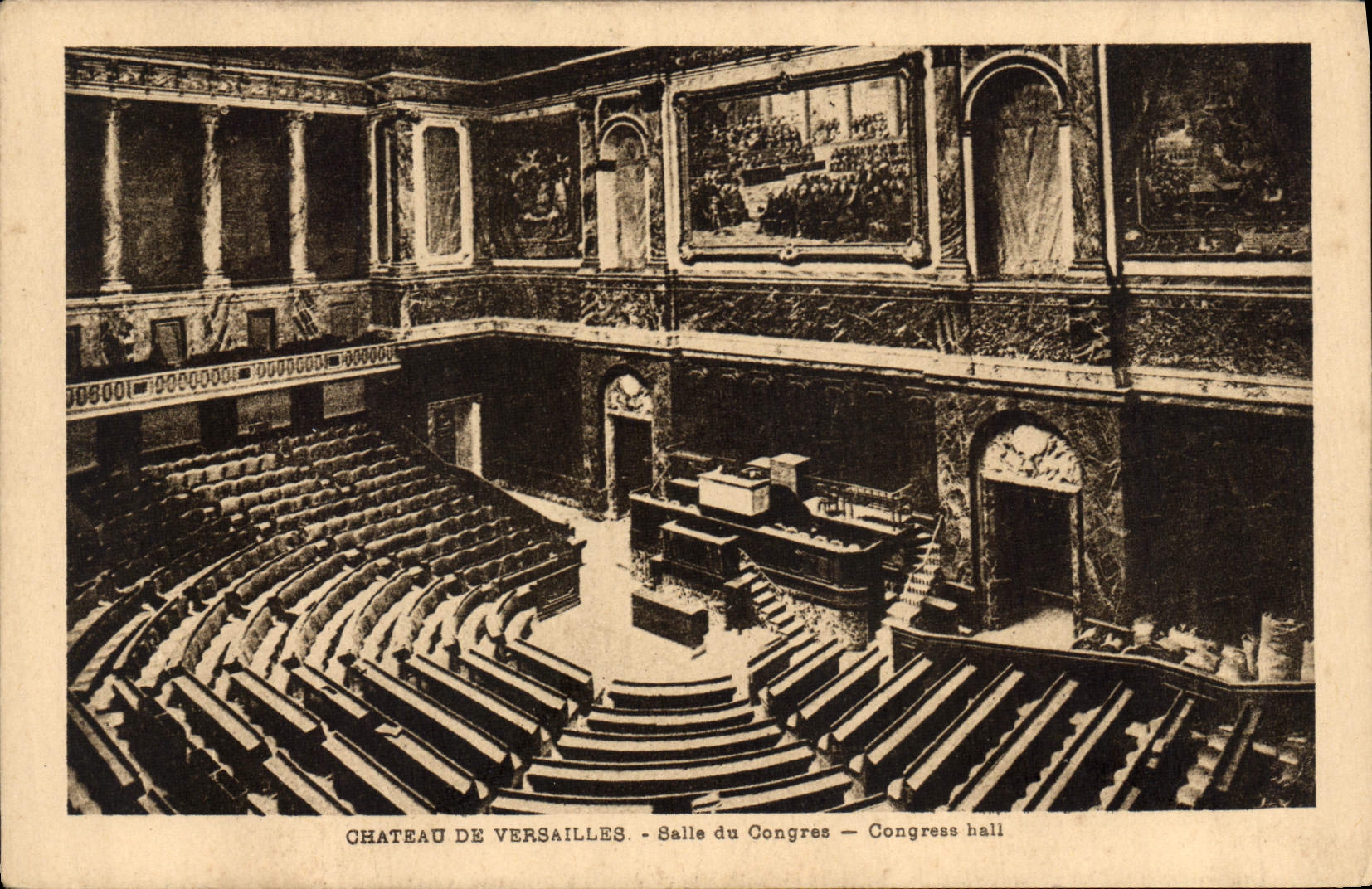 CPA Chateau de Versailles Salle du Congres 