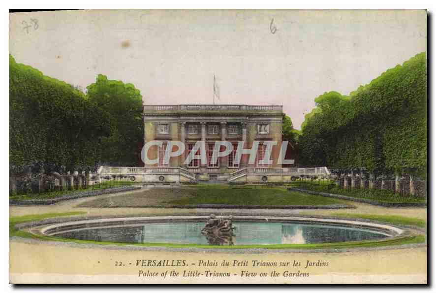 CPA Versailles Palais du Petit sur les Jardins 