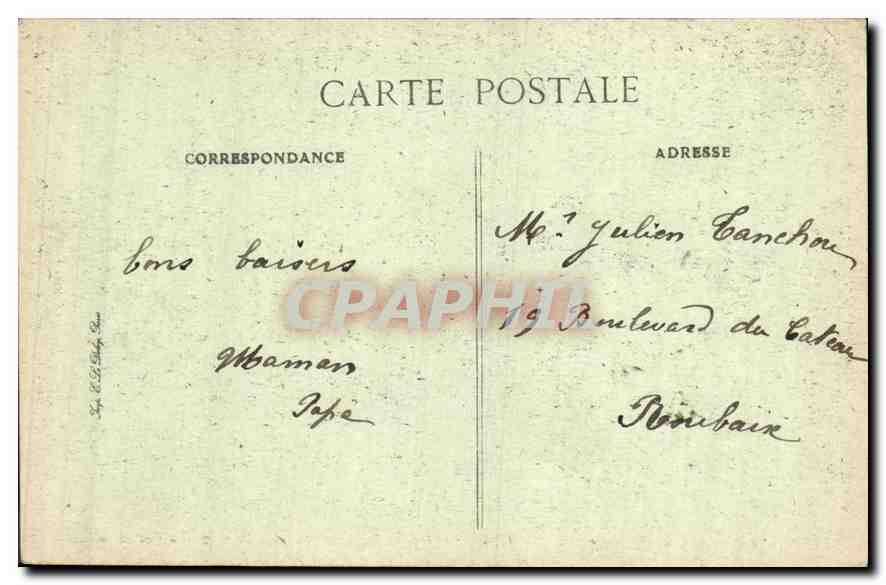 CPA Versailles Voiture du Bapteme du Roi de Rome  — Verso