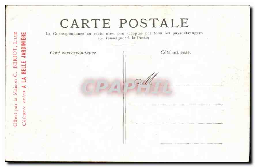 CPA Versailles La Galerie des batailles  — Verso