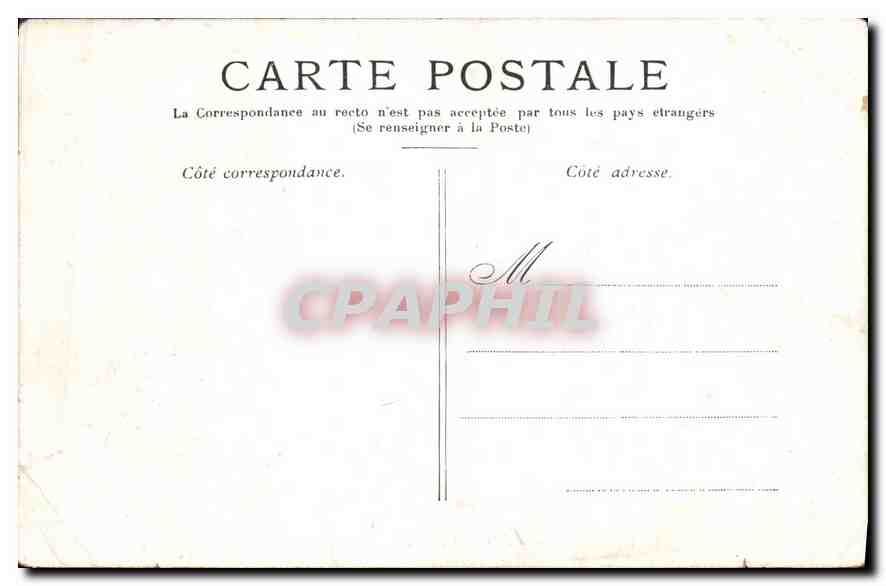CPA Versailles Chambre a coucher de Louis XIV  — Verso