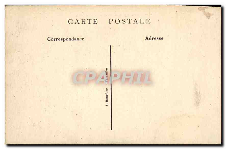 CPA Versailles l'Orangerie et le Palais  — Verso