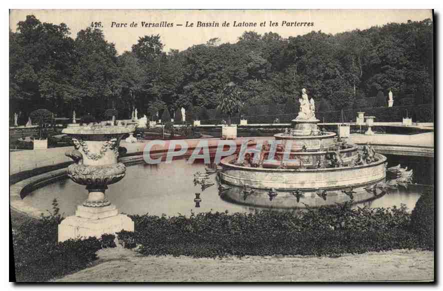 CPA Parc de Versailles le Bassin de Latone et les Parterres 