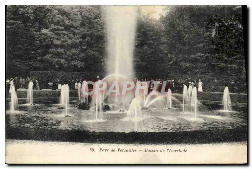 CPA Parc de Versailles Bassin de l'Encelade 
