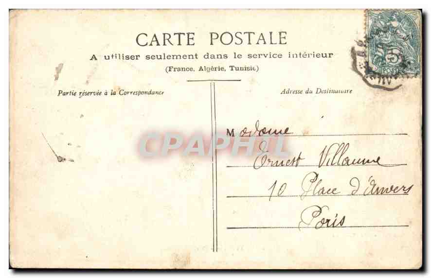 CPA Parc de Versailles Bassin de Latone  — Verso