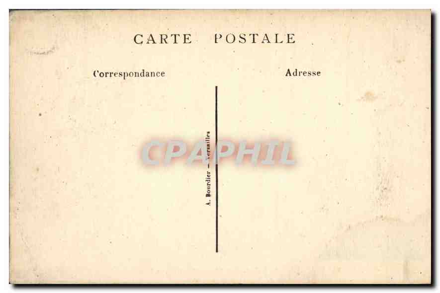CPA Versailles Chambre de Marie Antoinette  — Verso