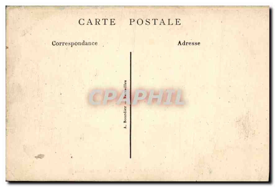 CPA Palais de Versailles Galerie des Glaces  — Rückseite