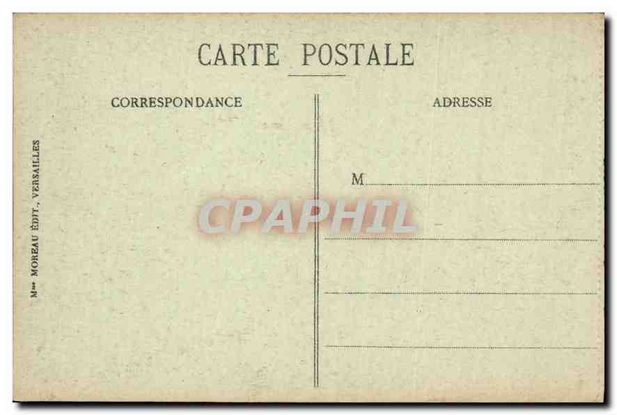 CPA Palais de Versailles Salle du Conseil des Ministres  — Verso