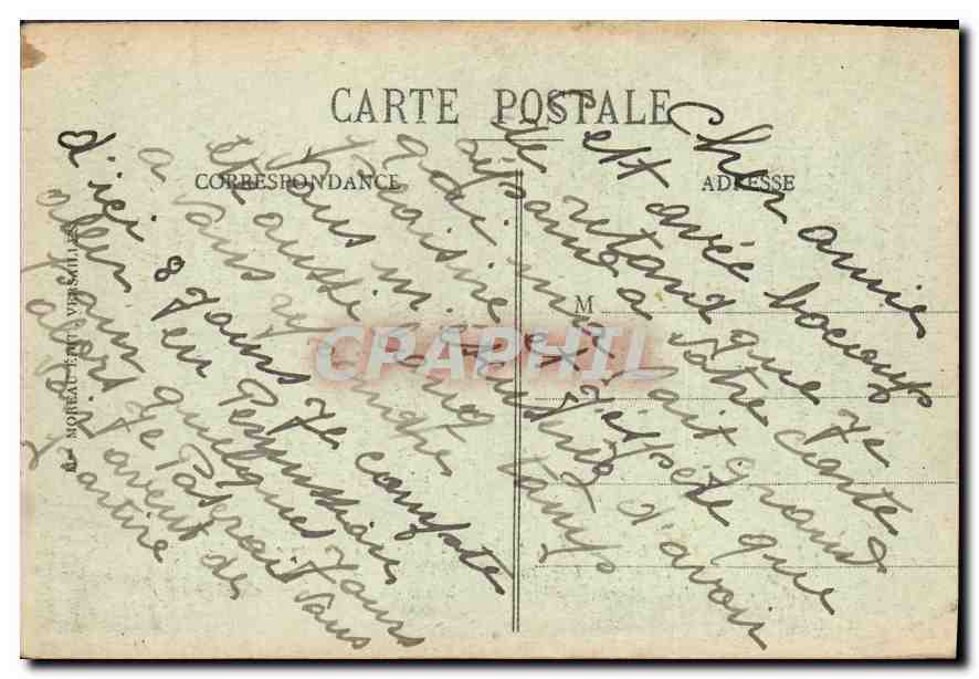 CPA Palais de Versailles Galerie des Glaces Salle de la Signature de la Paix en 1919 Decoration de L — Verso