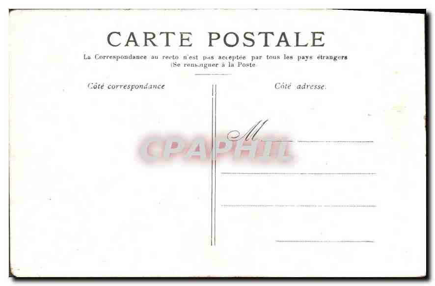 CPA Versailles la Galerie des Glaces  — Verso