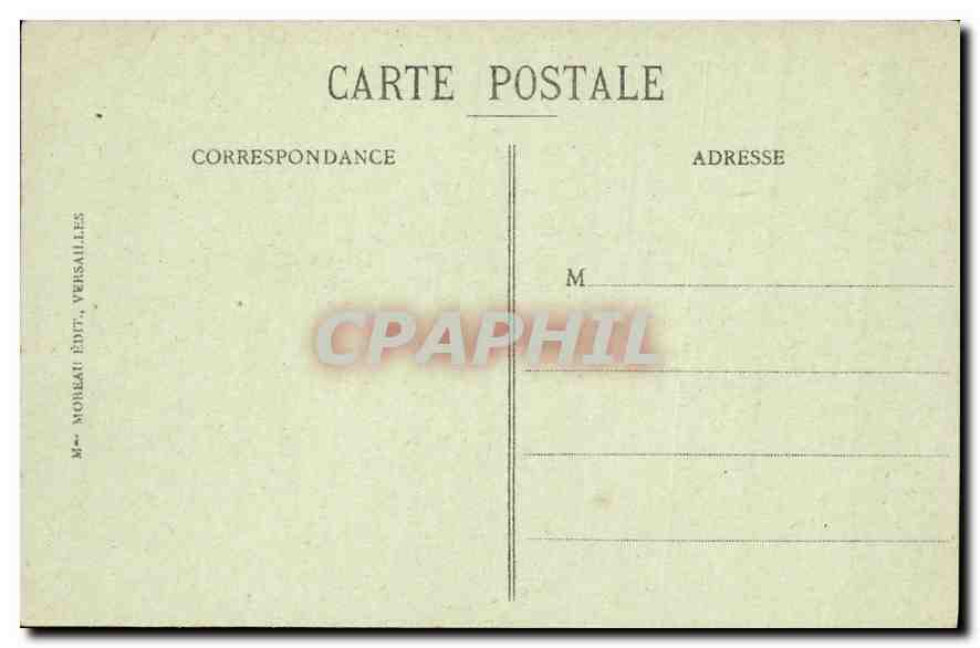 CPA Palais de Versailles la Galerie des Glaces Salles de la Signature de la Paix de 1919  — Verso