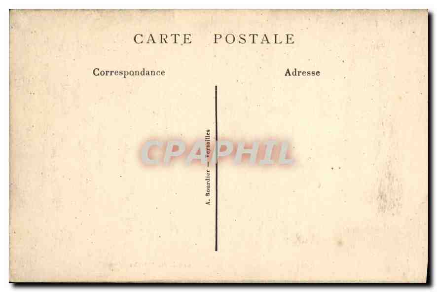 CPA Palais de Versailles Galerie des Batailles  — Verso