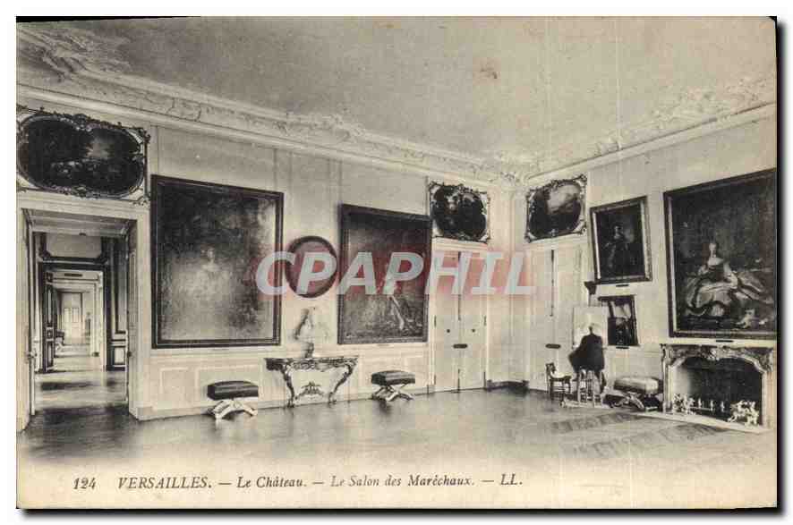 CPA Versailles Le Chateau le Salon des Marechaux 