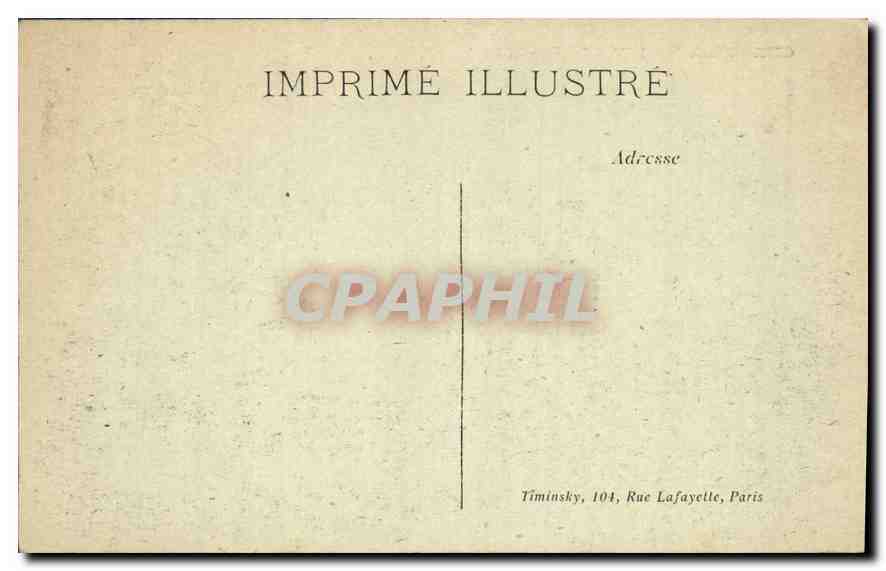 CPA Chantilly L'Hotel du Grand Conde  — Rückseite