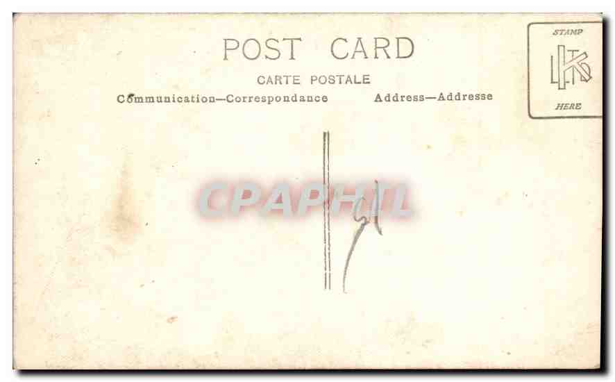 CARTE PHOTO Femme Enfants — Verso