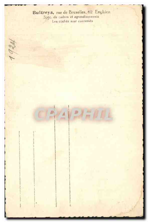 CARTE PHOTO Femme Enfant — Verso