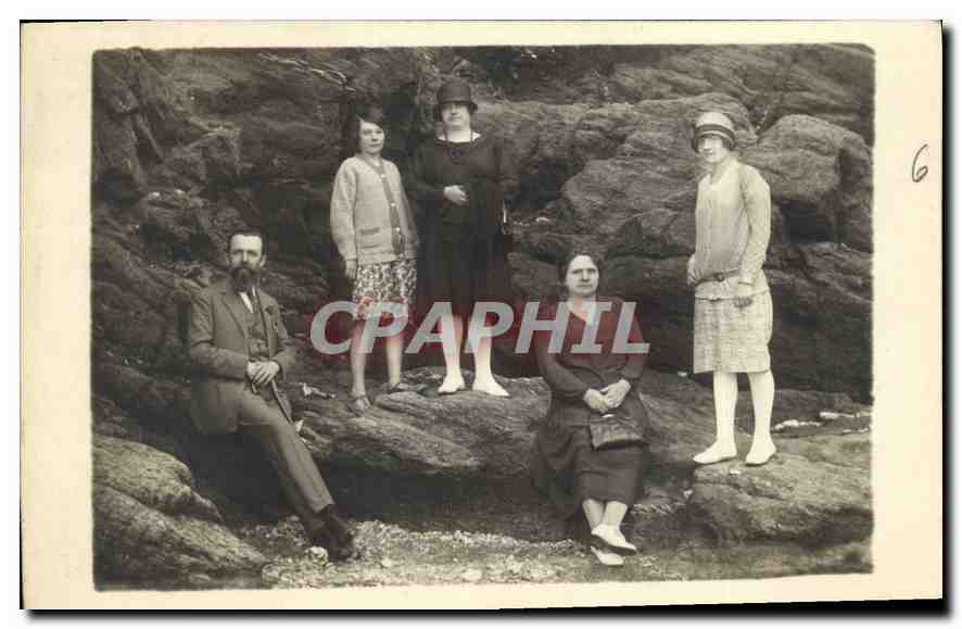CARTE PHOTO Femme Personnages