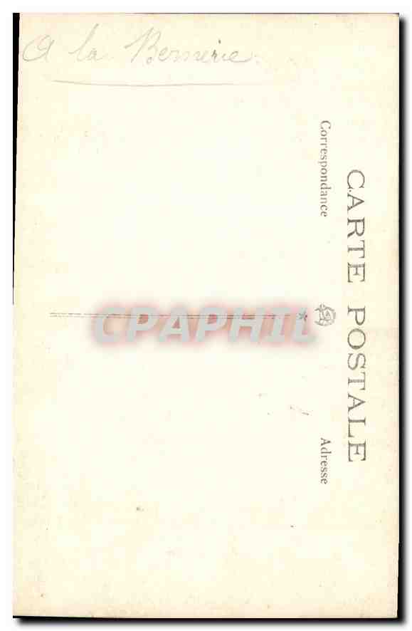 CARTE PHOTO Femme Personnages — Rückseite