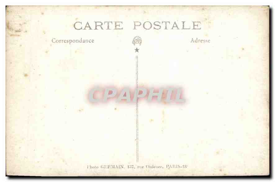 CARTE PHOTO Femme — Verso