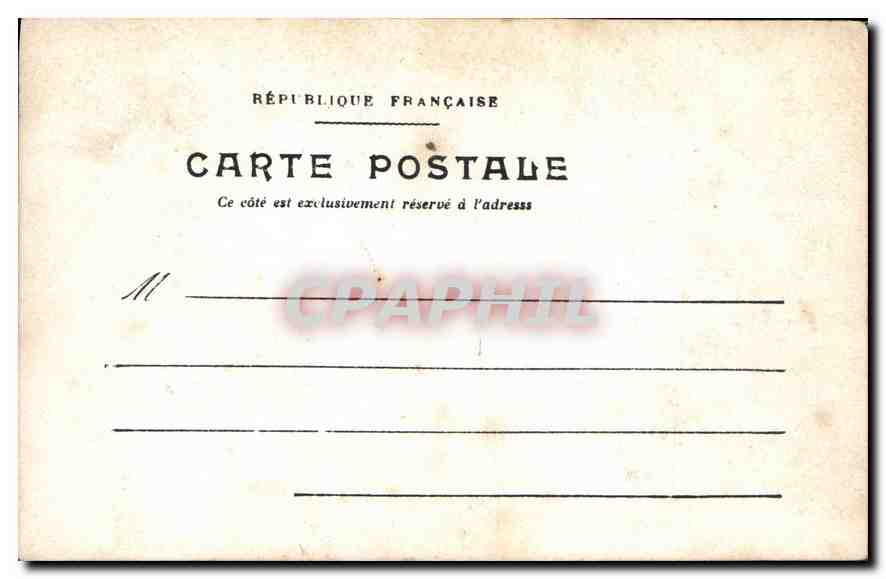 CARTE PHOTO Enfants — Verso