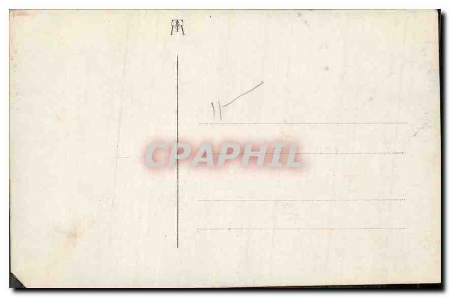 CARTE PHOTO Femme Chien — Rückseite
