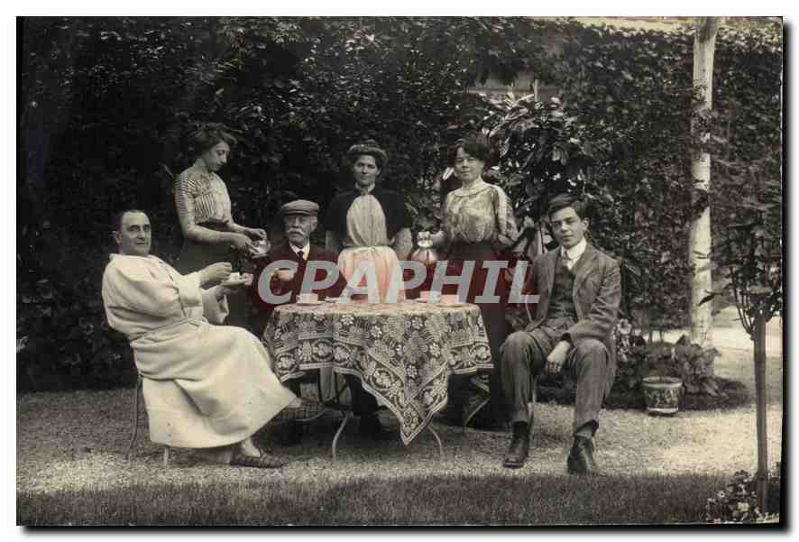 CARTE PHOTO La Varenne St Maur Personnages