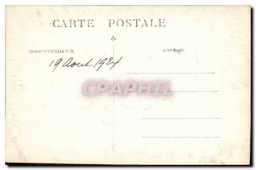 CARTE PHOTO Personnages Femme Enfant — Rückseite