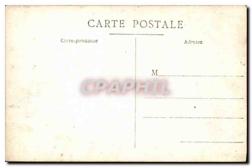CARTE PHOTO Personnages — Verso