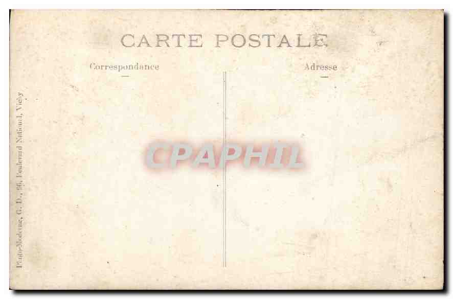 CARTE PHOTO Femme — Verso