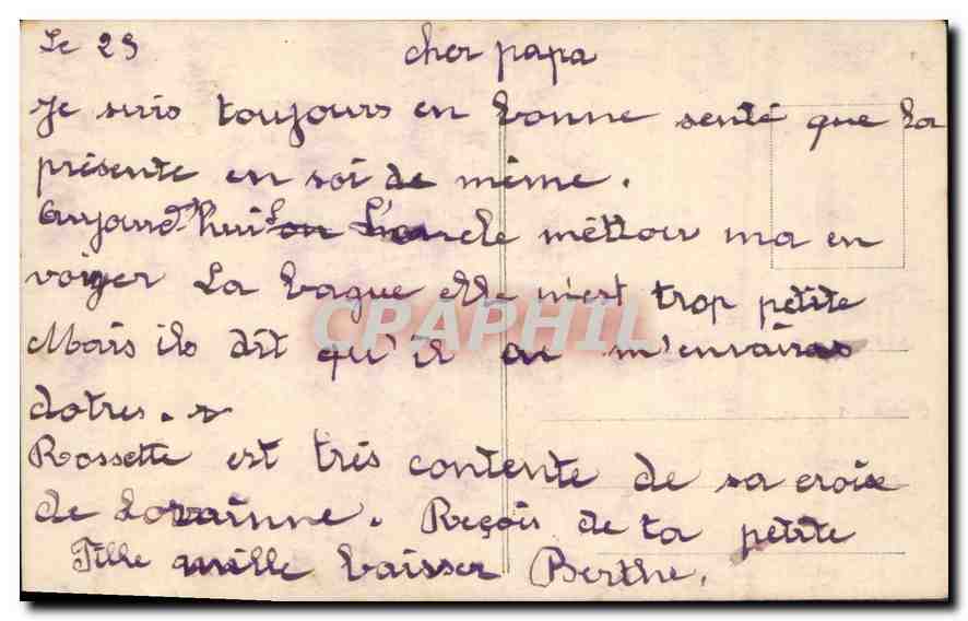 CPA Fantaisie Femme — Verso