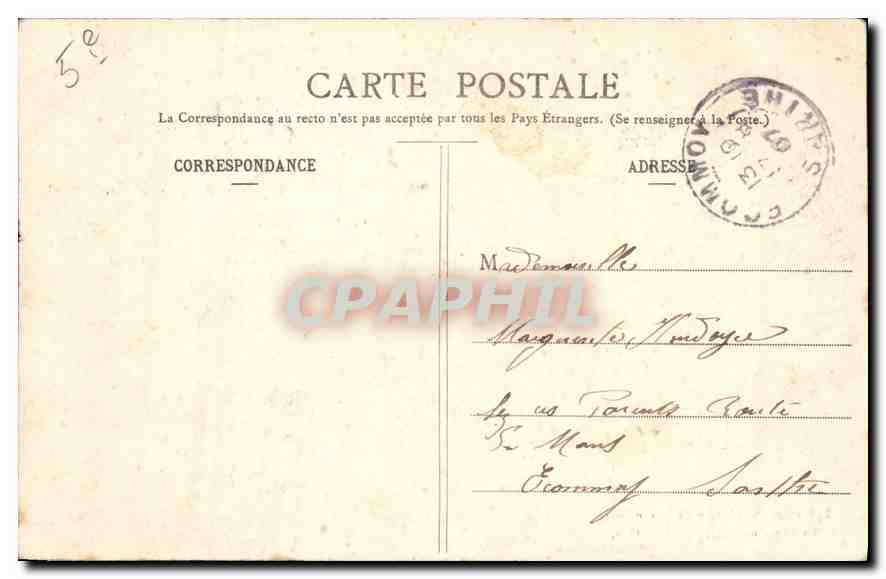 CPA Paris Jardin du Luxembourg la Fontaine Medicis  — Rückseite