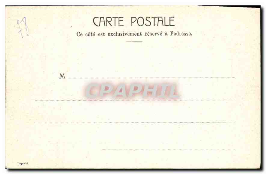 CPA Paris le Grand Trianon  — Verso