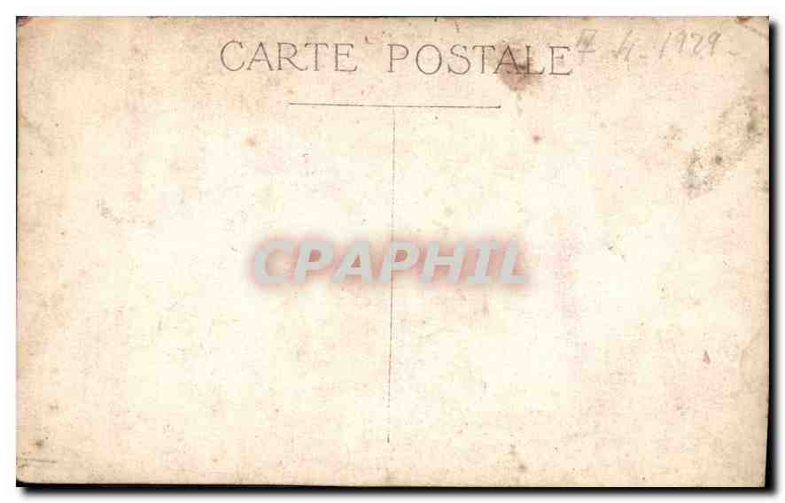 Famille — Studio photographique — Carte postale CPA — Rückseite