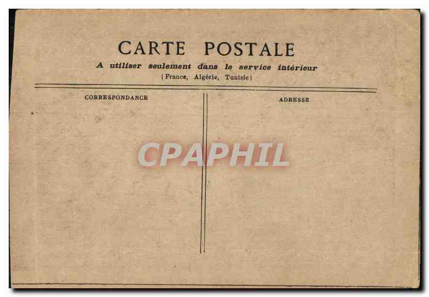 CARTE PHOTO Attention a la buche — Rückseite