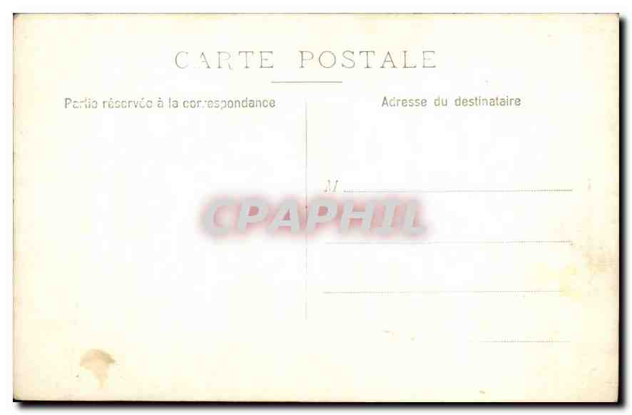 CARTE PHOTO Enfant Homme Bateau — Rückseite