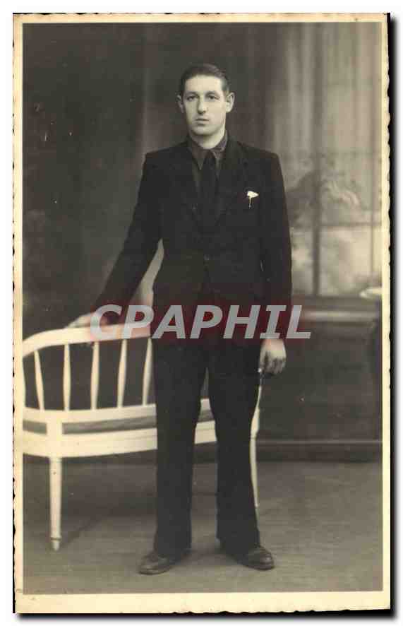 CARTE PHOTO Homme Laon Aisne
