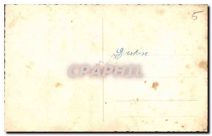 CARTE PHOTO Homme Laon Aisne — Verso
