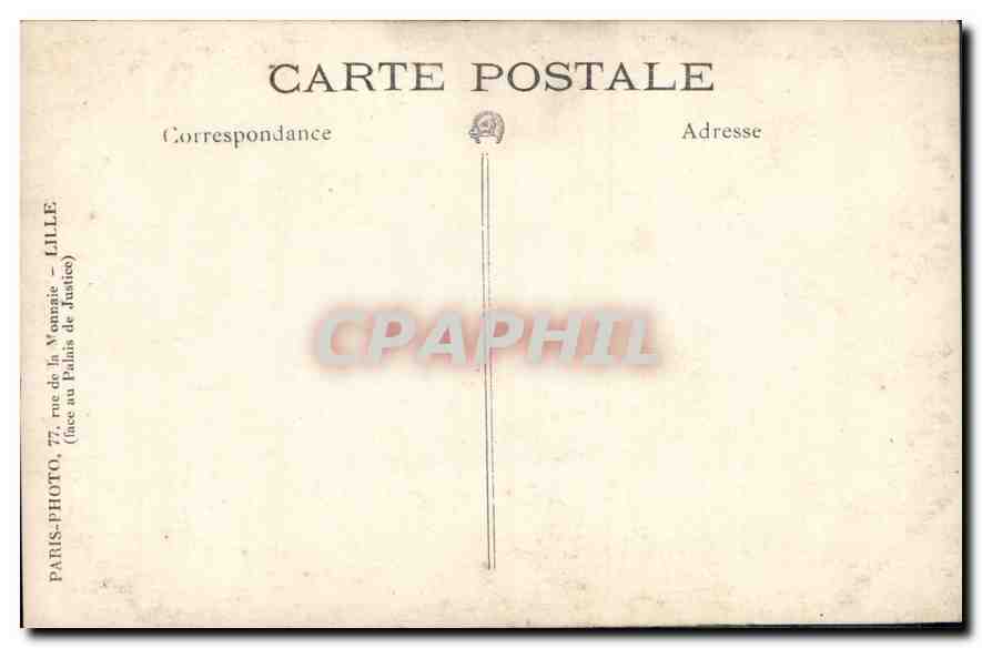 CARTE PHOTO Femme — Rückseite