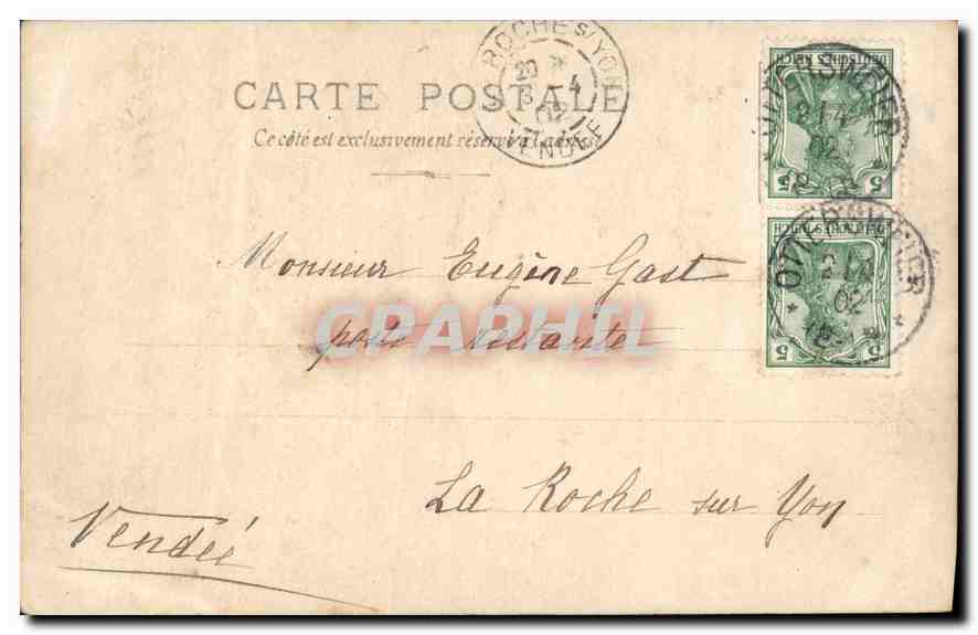 CPA Fantaisie Enfant Fleurs — Rückseite