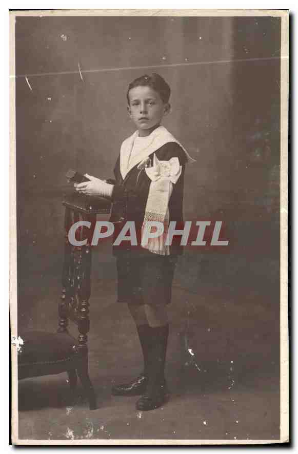 CARTE PHOTO Enfant Communiant