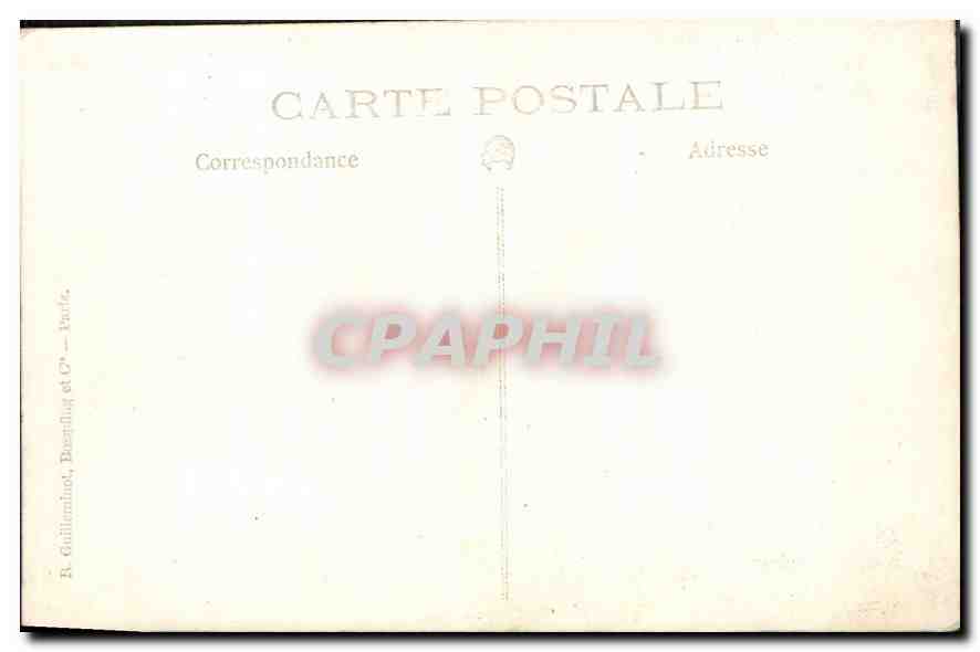 CARTE PHOTO Homme — Verso