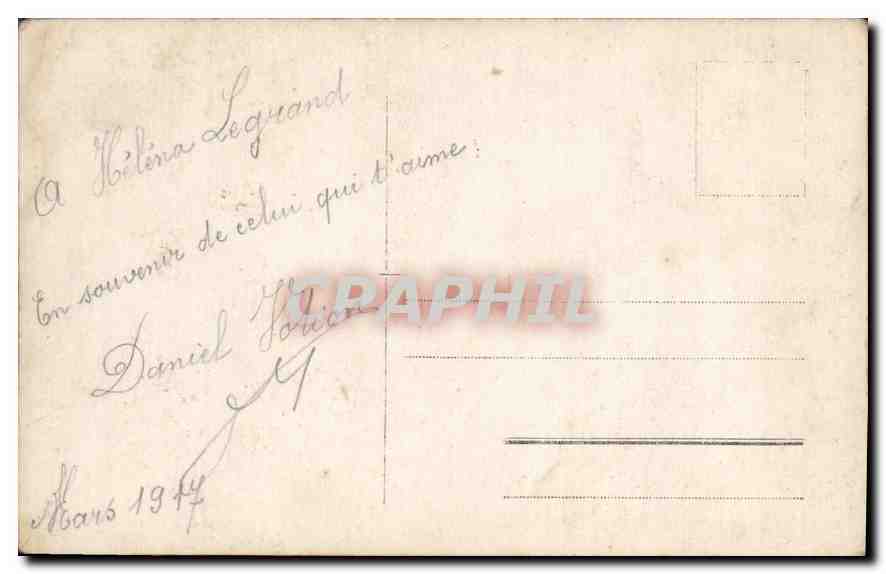 CARTE PHOTO Homme Daniel Volion — Rückseite
