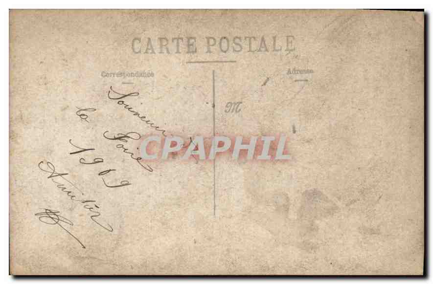 CARTE PHOTO Femme — Verso