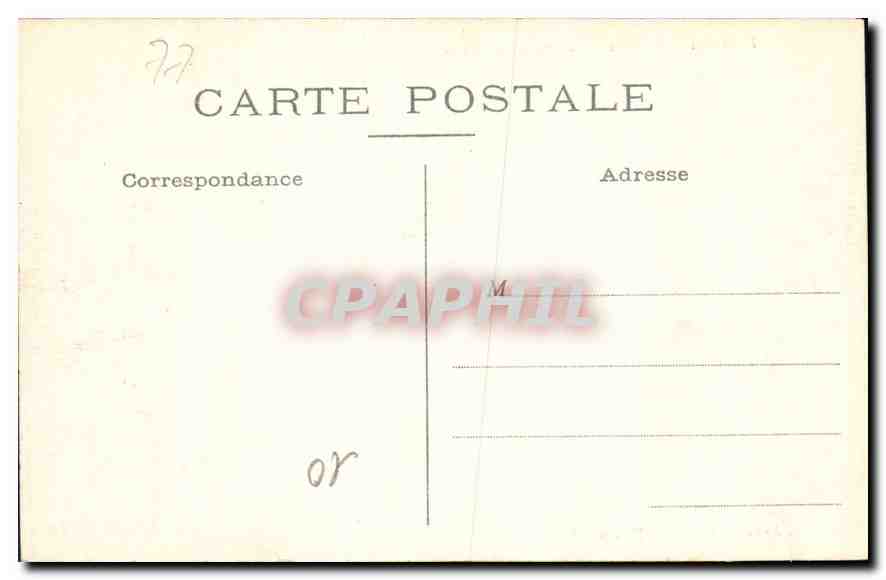 CPA Fontainebleau Etang aux Carpes Enfants — Verso