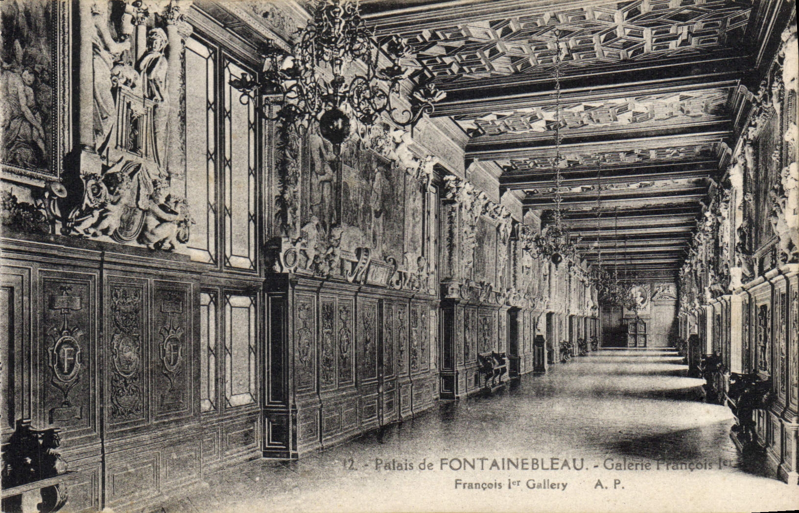 Palais de Fontainebleau — Galerie François Ier — A.P.